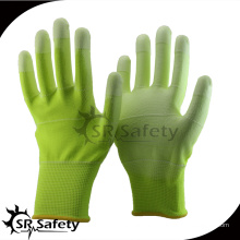 SRSAFETY 13G U3 Polyester Handschuh pu ESD Anti-Frauen-Industrie verwendet Handschuhe